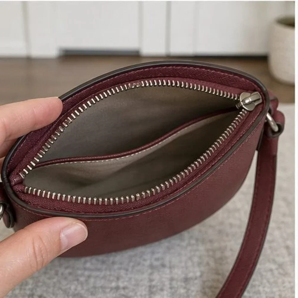 Merlot Saffiano Crossbody Bag